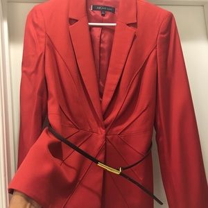 Anne Klein Belted Peplum Blazer